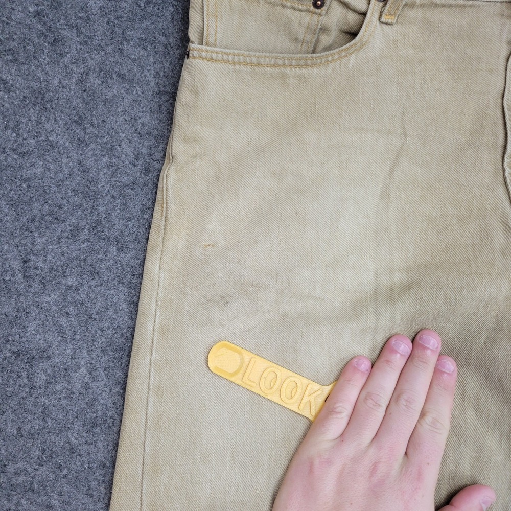Levis 505 Jeans Mens 38X30 Tan Americana Y2K Workwear Blue Collar Everyday - Picture 4 of 12